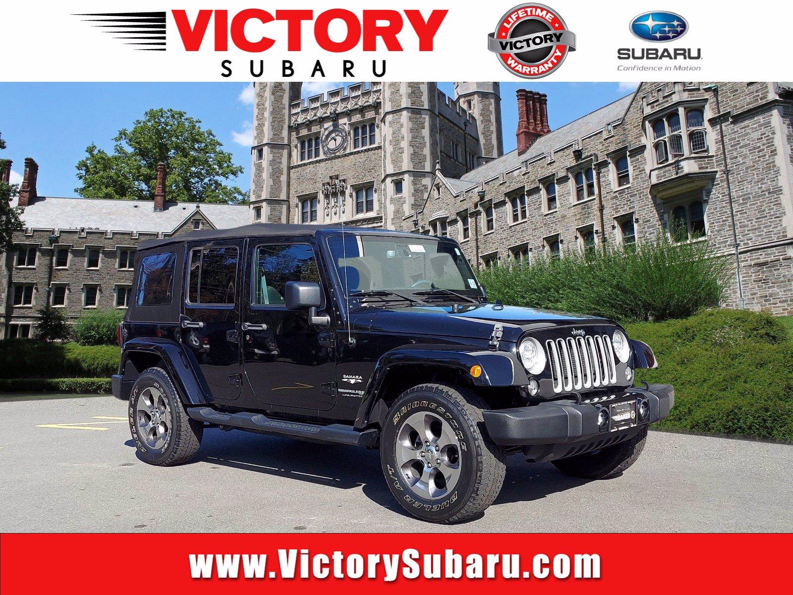 Used 2018 Jeep Wrangler JK Unlimited Sahara for sale Sold at Victory Lotus in New Brunswick, NJ 08901 1