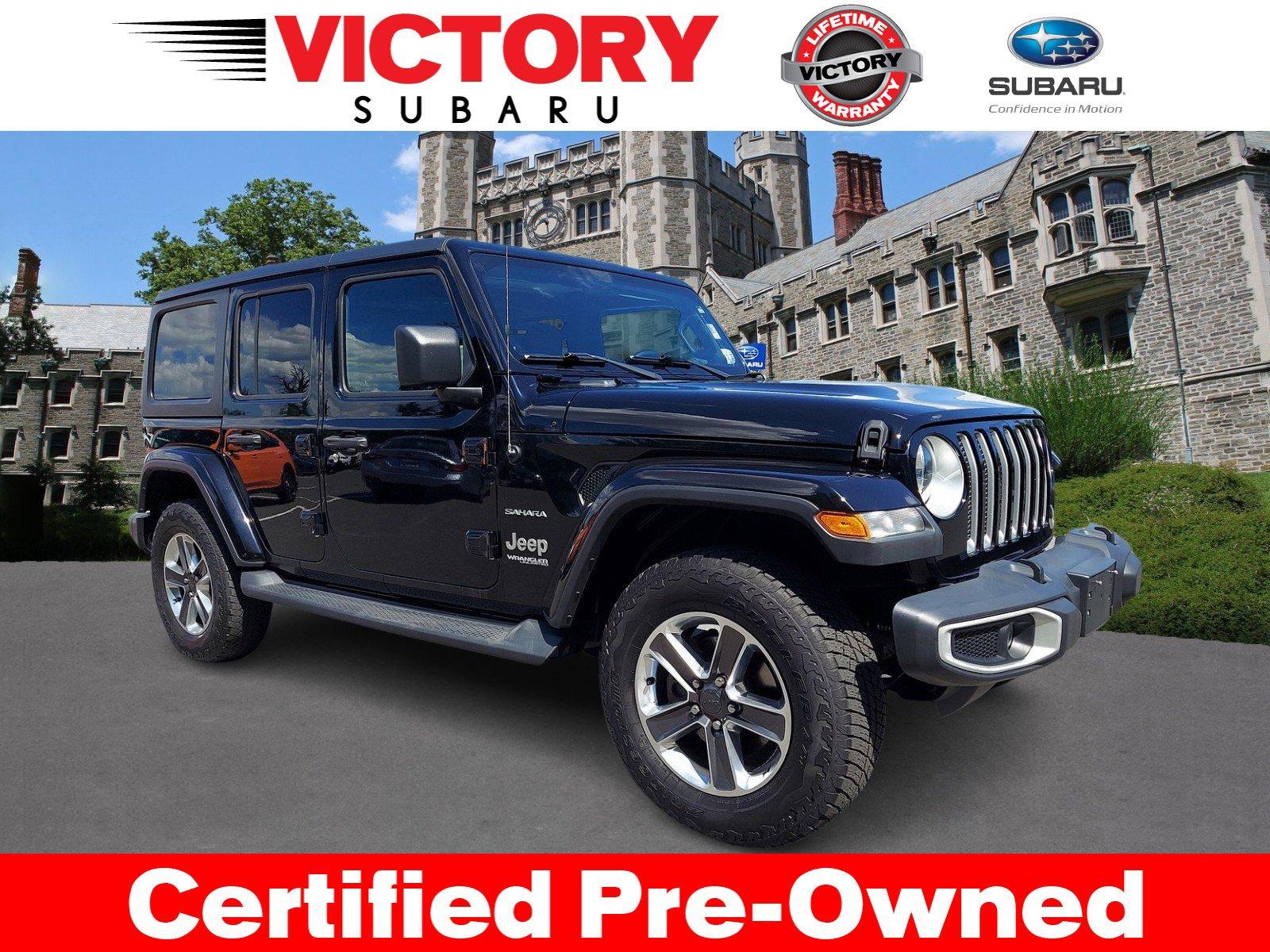 Used 2020 Jeep Wrangler Unlimited Sahara for sale Sold at Victory Lotus in New Brunswick, NJ 08901 1