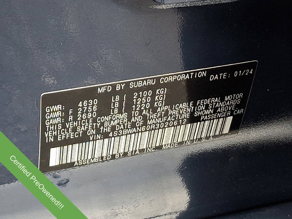 2024 Subaru Legacy Limited