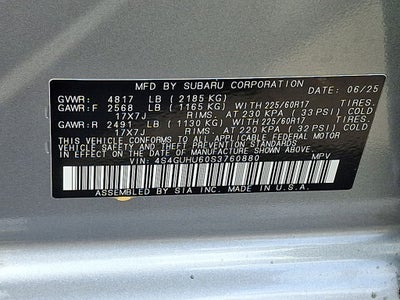 2025 Subaru Crosstrek Wilderness