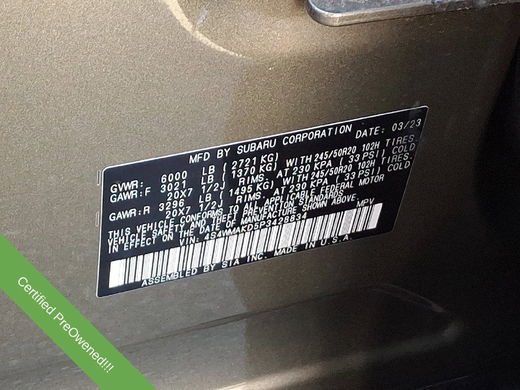 2023 Subaru Ascent Onyx Edition