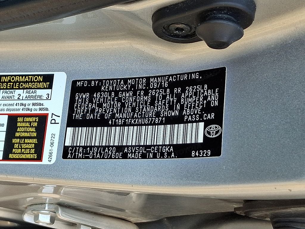 2017 Toyota Camry XLE