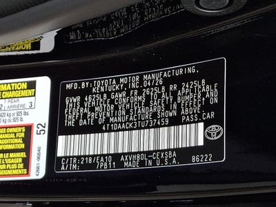 2026 Toyota Camry SE