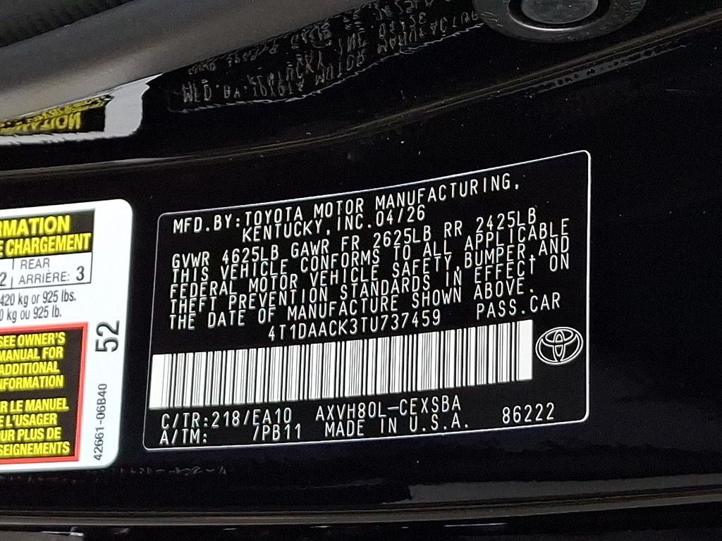 2026 Toyota Camry SE