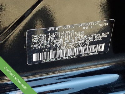 2024 Subaru Impreza Base