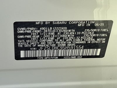 2025 Subaru Forester Sport