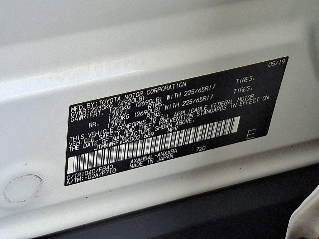 2019 Toyota RAV4 Hybrid LE