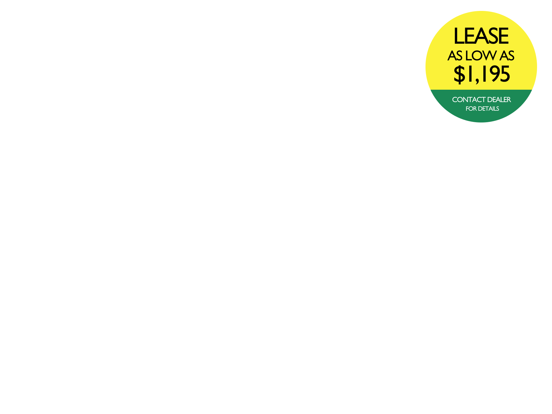 Lease as low as $1,195 - Contact Dealer for Details